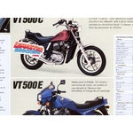 BROCHURE MOTO HONDA VT500C VT500E