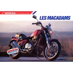 BROCHURE MOTO HONDA VF750C VT500C VT500E CB450S - 1987