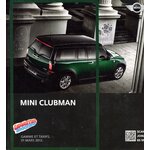 CATALOGUE MINI CLUBMAN GAMME ET TARIFS 01 MARS 2012