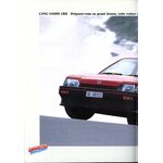 BROCHURE HONDA CIVIC CRX GT GL LUXE SHUTTLE