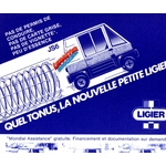 FEUILLET PUBLICITAIRE LIGIER JS6 LUXE STANDARD GRAND LUXE 50