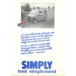 BROCHURE ORIGINAL SIMPLY HARD-TOP CAPOTE CABRIOLET