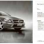 BROCHURE MERCEDES CLS COUPE - TARIF ET EQUIPEMENTS ORIGINAUX 2012