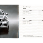 BROCHURE MERCEDES CLS COUPE - TARIF ET EQUIPEMENTS ORIGINAUX 2012