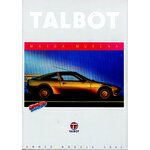 CATALOGUE TALBOT MATRA MURENA 1,6 2,2 EDITION 1980