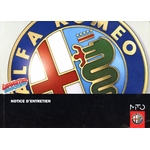 NOTICE D'ENTRETIEN ORIGINAL ALFA ROMEO MITO