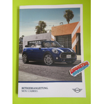 MANUEL NOTICE MINI CABRIOLET ORIGINAL EN ALLEMAND