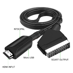 ADAPTATEUR CONVERTISSEUR HDMI VERS PERITEL POUR TV CRT VHS