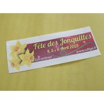 AUTOCOLLANT PUBLICITAIRE FÊTE DES JONQUILLES À GÉRARDMER