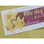 AUTOCOLLANT PUBLICITAIRE FÊTE DES JONQUILLES À GÉRARDMER