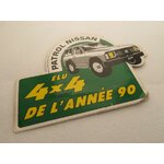 AUTOCOLLANT VINTAGE NISSAN PATROL 4X4 1990