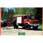 FICHE CAMION POMPIER MERCEDES UNIMOG U 1300L 4X4 1978