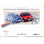 BROCHURE OPEL JANTES ALLIAGE ASTRA ET ZAFIRA