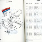 MANUAL PARTS LIST YAMAHA DT125 E 1976