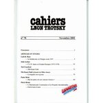 Cahiers Léon Trotsky n° 78 – Revue trimestrielle, novembre 2002