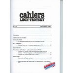 Cahiers Léon Trotsky n° 76 – Revue trimestrielle, décembre 2001