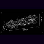 MAQUETTE VOITURE DE COURSE SF-24 EN BRIQUES TECHNIQUES MOULD KING 13209