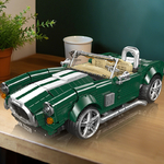 MAQUETTE VOITURE VINTAGE AC COBRA EN BRIQUES TECHNIQUES MOULD KING 10228