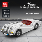 MAQUETTE VOITURE VINTAGE XK140 EN BRIQUES TECHNIQUES MOULD KING 10236