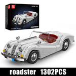 MAQUETTE VOITURE VINTAGE XK140 EN BRIQUES TECHNIQUES MOULD KING 10236