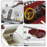 MAQUETTE VOITURE VINTAGE XK140 EN BRIQUES TECHNIQUES MOULD KING 10236
