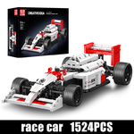 MAQUETTE VOITURE DE COURSE FORMULE MP414 EN BRIQUES TECHNIQUES MOULD KING 10132