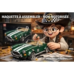 MAQUETTE VOITURE VINTAGE AC COBRA EN BRIQUES TECHNIQUES MOULD KING 10228