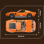 MAQUETTE VOITURE DE SPORT MIRA EN BRIQUES TECHNIQUES MOULD KING