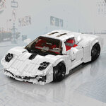 MAQUETTE SUPERCAR UTOPIA BLANCHE EN BRIQUES TECHNIQUES MOULD KING 10196