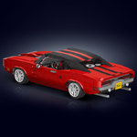 MAQUETTE MUSCLE CAR ROUGE EN BRIQUES TECHNIQUES