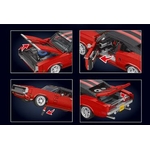 MAQUETTE MUSCLE CAR ROUGE EN BRIQUES TECHNIQUES MOULD KING 10112