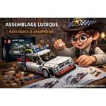 VOITURE FANTÔME TYPE ECTO-1 – BREAK AMÉRICAINE DE CINÉMA EN BRIQUES MOULD KING 27020