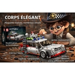 VOITURE FANTÔME TYPE ECTO-1 – BREAK AMÉRICAINE DE CINÉMA EN BRIQUES MOULD KING 27020