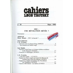 CAHIERS LÉON TROTSKY n-55 – 1923 : UNE RÉVOLUTION RÊVÉE ? – REVUE HISTORIQUE 1995