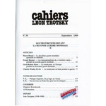 CAHIERS LÉON TROTSKY n° 39 – LES TROTSKYSTES DEVANT LA SECONDE GUERRE MONDIALE (II) – 1989