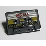 PIN'S CASSETTE AUDIO K7 METAL – RETRO VINTAGE MUSIC TAPE – PIN BADGE COLLECTION