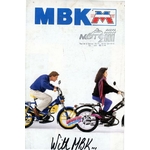 BROCHURE MBK MAGNUM ROCK 51 50 41 – DÉPLIANT POSTER VINTAGE MOBYLETTE