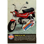 Publicité ancienne 3 Couronnes pour les lasagnes – verso de la fiche Yamaha 50 Bop