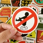 Autocollants-d-avertissement-de-Danger-10-30-50-pi-ces-panneaux-d-exposition-autocollants-imperm-ables