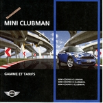 BROCHURE-MINI-CLUBMAN-2007-TARIFS-COOPER-S-D-LEMASTERBROCKERS-CATALOGUE-AUTO