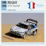 PEUGEOT-405-T16-GRAND-RAID-1988-1990-405T16-FICHE-AUTO-ATLAS-LEMASTERBROCKERS