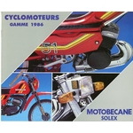 BROCHURE-MOTOBECANE-SOLEX-LEMASTERBROCKERS-CYCLOMOTEUR-41-51-881-88-89-EV-EW-1986