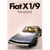 BROCHURE-FIAT-X1/9-1/9-BERTONE-PROSPEKT-REPRODUCTION-LEMASTERBROCKERS-FICHE-AUTO-facsimilé
