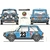 LANCIA-A112-ABARTH-POSTER- ART-DÉCO-IMPRESSION  - LEMASTERBROCKERS