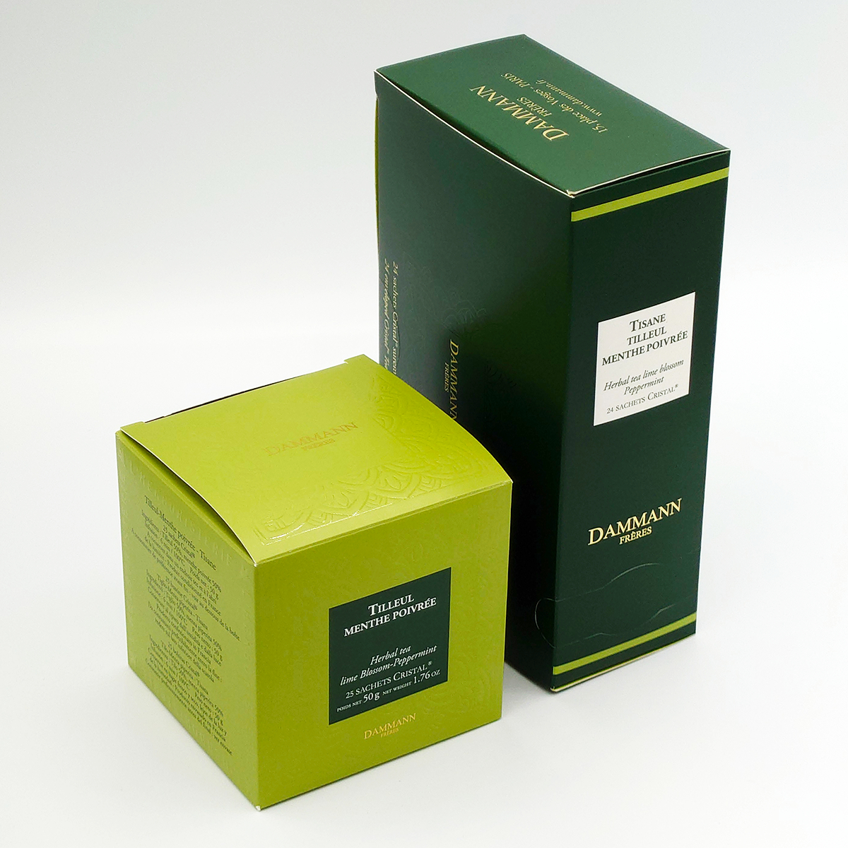 Dammann Freres Sachets, Pack of 2, Vert Au Menthe Tea Bags