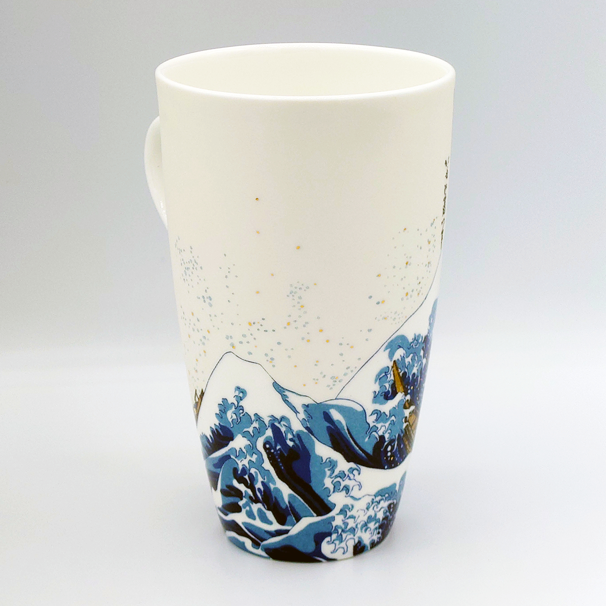 Mug avec couvercle Hokusai - Vague de Kanagawa - Argenté _ 45,00€ (5)