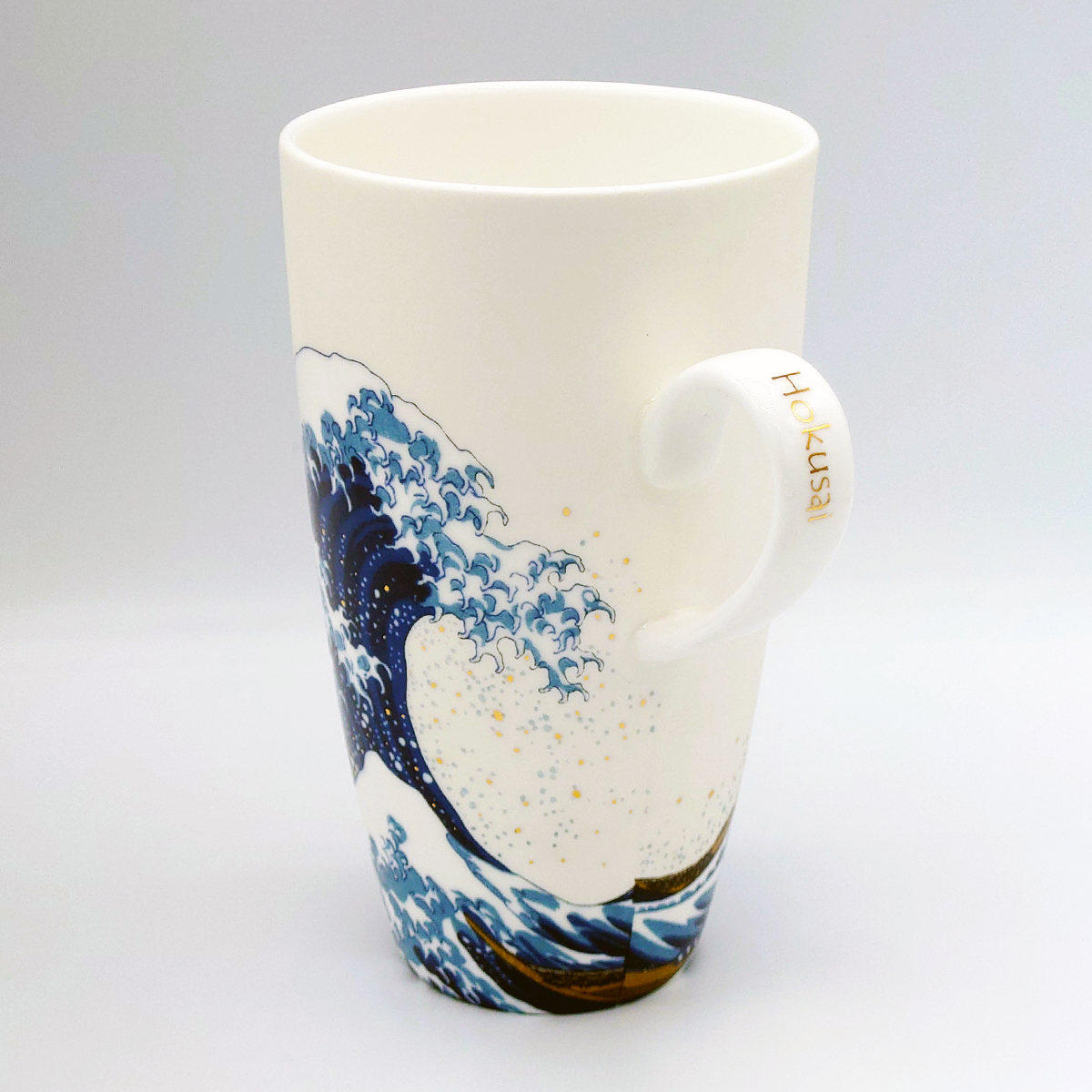 Mug avec couvercle Hokusai - Vague de Kanagawa - Argenté _ 45,00€ (7)