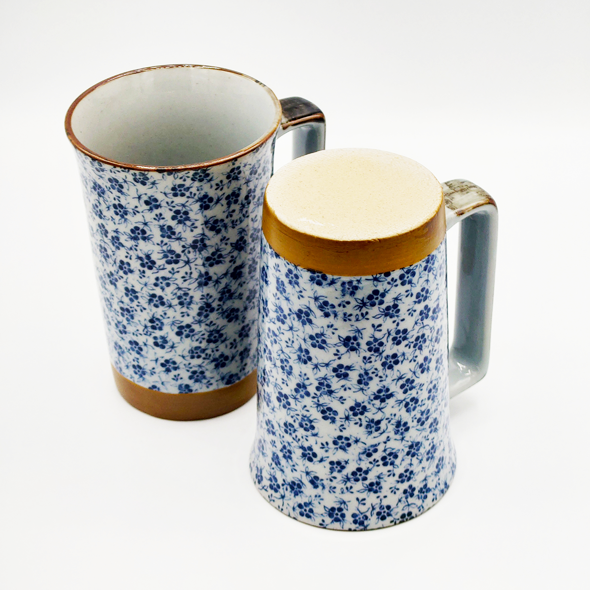 Mug Haut - Grandes Fleurs Bleues _ 23,00€ (5)