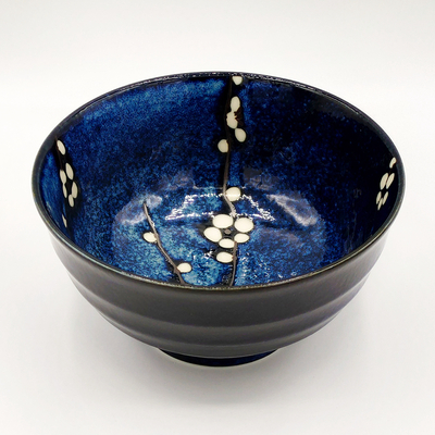 Bol Bleu - Fleurs de Prunier _ 18,50€ (1)