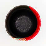 ojtm33_Tasse Bicolore Noire et Rouge - Incrustation Motif Fleurs _ 11,00€ (3)